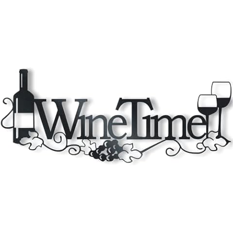 Metal Wall Art For Garden & Home - Indoor Living Room, Bathroom, Kitchen, Bedroom & Outdoor Fence or Patio Wall Suitable. Non-Bend Black Metal Inspiring Words Hanging Decoration Contemporary Wall Art Cover