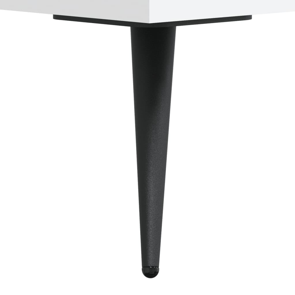 vidaXL Escritorio Madera de ingeniería Blanco 140x50x75 cm, Escritorio de Ordenador, Escritorio de Estudio, Muebles de Oficina en casa