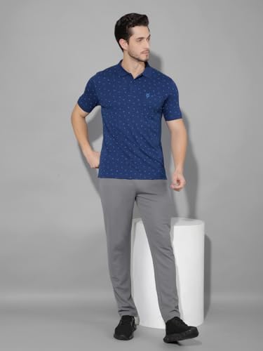 Image of Dollar Cotton Rich Fabric Printed Men's Polo T-Shirt | All-Over Prints | Embroidery Logo Branding on Pocket | Wide Array of Attractive Colours & Prints
