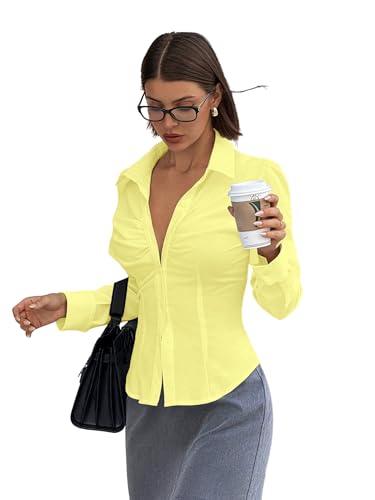 Image of Aahwan Solid Front Stylish Gathered Detail Full Sleeves Casual Shirt for Women' & Girl's