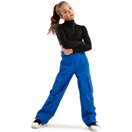 Youth Cargo Parachute Wide Leg Cinched Pants3