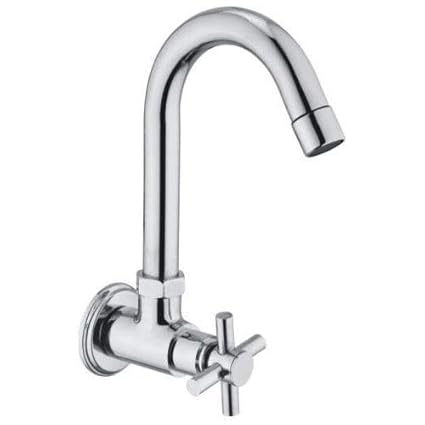 JAGGER Corsa Kitchen Sink tap 360 Degree Rotating with Foam Flow, Brass Tap with Chrome Finish Full Brass tap with Free Flange and Teflon Tape