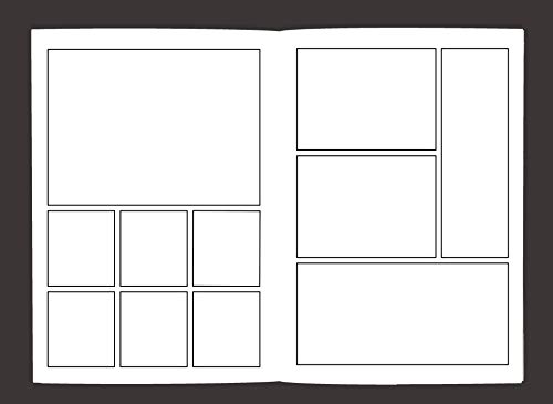 Blank Comic Book: Variety Of Templates, 2-9 Panel Layouts, Draw Your Own Comics #TOP2