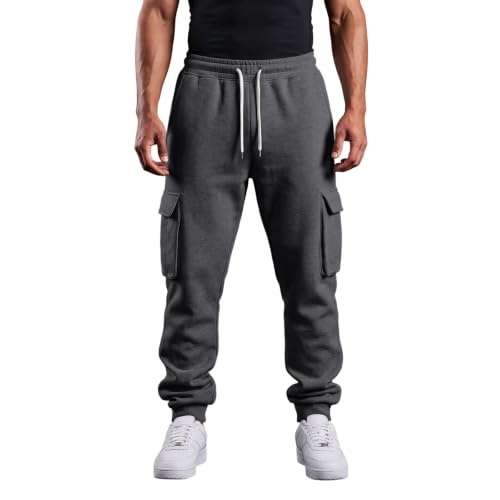Cargo Joggers Men Baggy High Waisted Pants with Pockets Work Trousers - image 3
