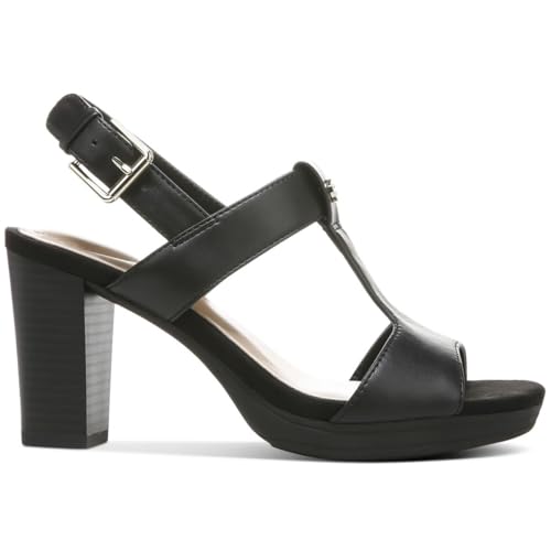 Giani Bernini Womens Paulette Faux Leather Block Heel Black 8.5 Medium (B,M)2