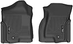 Husky Liners Weatherbeater Floor Mats | Fits 2007 Chevrolet Silverado & GMC Sierra 1500, 2500, 3500 (Classic Body Only) Crew & EXT CAB (Additional Fitments Below) | Front Row, 2-pc Black - 13241