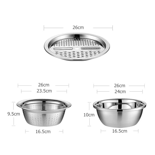Cortadora y ralladora de verduras 3 en 1 acero inoxidable miniatura 5