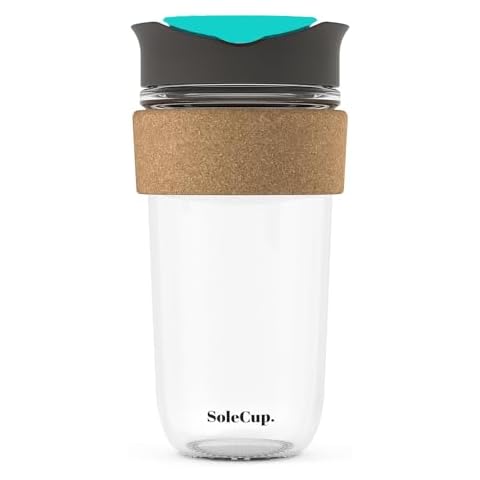 SoleCup Large Reusable Glass Travel Mug Cover