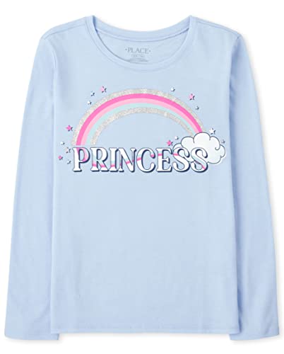The Children's Place Girls' Single Long Sleeve Graphic T-Shirt