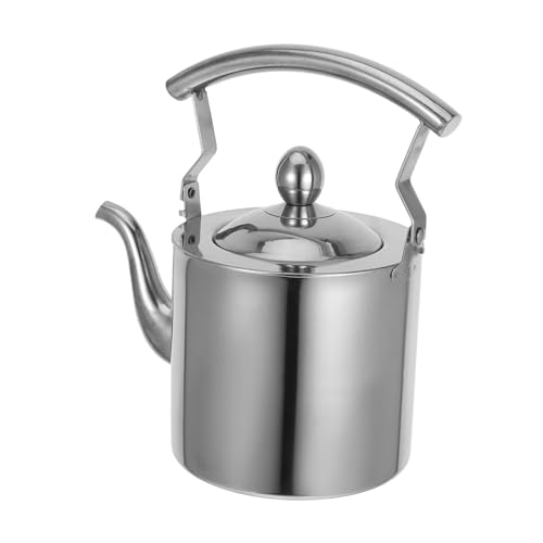 BCOATH 1pc Capacity Stainless Steel Kettle for Outdoor Camping Water Boiling Teakettle Non- Handle Food-grade Material Design for Tea