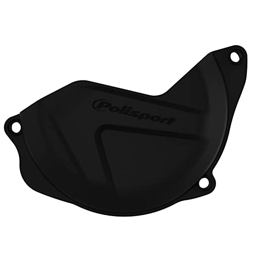 Protecteur de carter d'embrayage contre les fissures de moto Honda Polisport noir