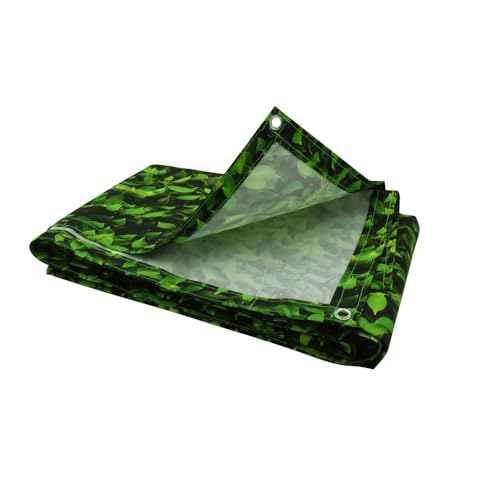 Brise vue imprimé feuillage vert avec oeillets 1 x 5 m
