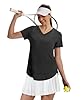 XIEERDUO Womens Workout Tops Short Sleeve Shirts Sun Protection UPF 50+ Quick Dry Outfits for Hiking Running V Neck S-3XL #3