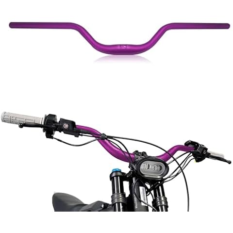 IUVWISN Motorcycle Heighten Handlebar 7/8" 22mm Handle Bar 4MM Thickness CNC for Surron Sur Ron LBX Talaria Sting MX3/R MX4 Talaria XXX X260 X160 E-Ride Pro 79 Bike Rawrr Mantis Purple Cover
