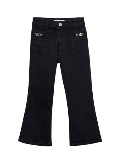 Abel & Lula Flare Denim Trouser for Girls Black