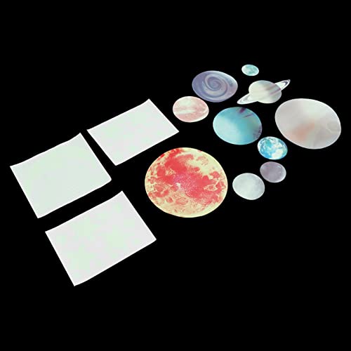 Vinilos decorativos luna y estrellas luminosas para pared miniatura 6