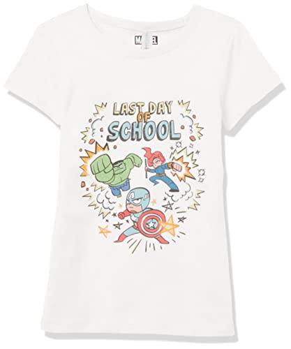 T-shirt à manches courtes Marvel Classic blanc pour fille taille XS US