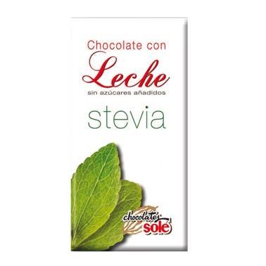CHOCOLATE con leche y stevia 100gr.