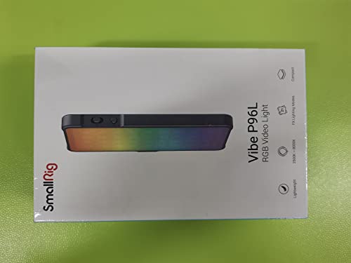 SMALLRIG P96L RGB Video Light by SmallRig, Portable Metal LED Camera Light, 2500-8000K, 21 Effects, CRI 96+, OLED Display, Photo and Video Lighting, Long Battery Life, Fits Phone and Camera - 3489B SMALLRIG P96L RGB Video Light by SmallRig, Portable Metal LED Camera Light, 2500-8000K, 21 Effects, CRI 96+, OLED Display, Photo and Video Lighting, Long Battery Life, Fits Phone and Camera - 3489B