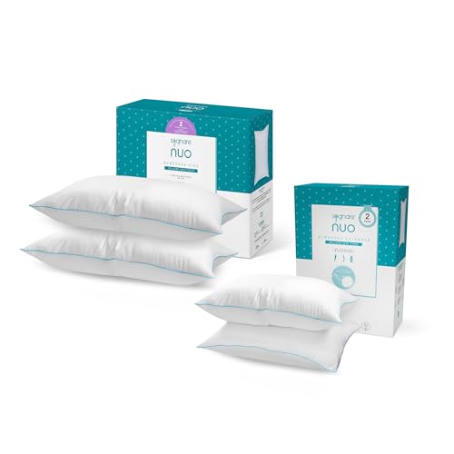 La Mejor Recopilación de Almohada Sognare Original al mejor precio. 46 Sognare Set Nuo 2 Almohada King Size + 2 Estándar Semi Firme con Microfibras de Gel, Lavable Hipoalergénica, 100 Noches de Garantía.