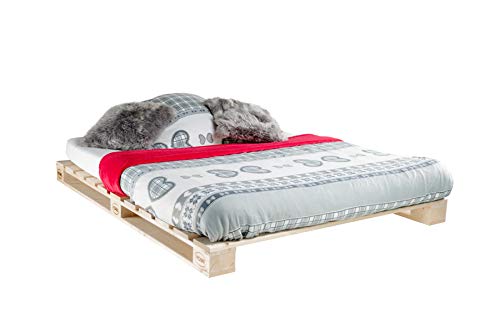 Schroth Home PALoma Paletten Bett 140x 200 – Bett aus Paletten –...