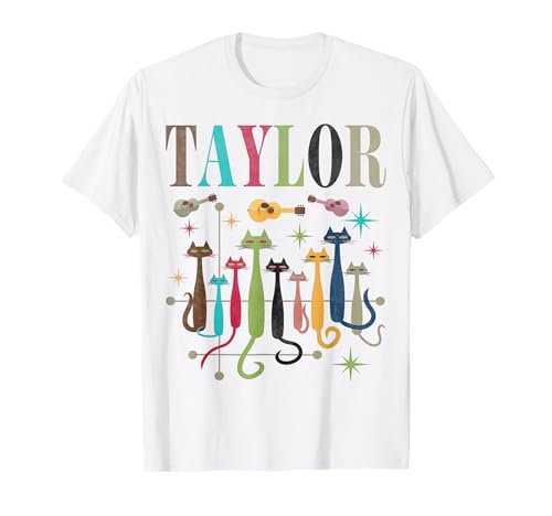 Retro Taylor Vintage Mid-Century Look Taylor Cats 50s 60s T-Shirt