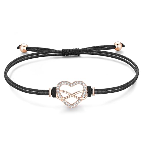 Argent 925 bracelet femme cordon cuir véritable de qualité supérieure