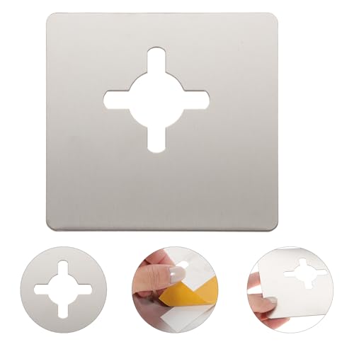 Miniatura 6 de Osaladi Placa De Refuerzo De Puerta 2 Piezas Para Reparación De Cerraduras Sueltas Y Relleno De Huecos En Puertas De Entrada Acero Inoxidable Fácil Instalación