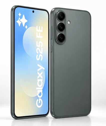 Image of FIRST MART Back Cover for Samsung Galaxy S25 FE 5G | Ultra-Thin Frosted Matte Semi-Transparent Silicone Case, Anti-Slip Grip, Precise Fit | Blue