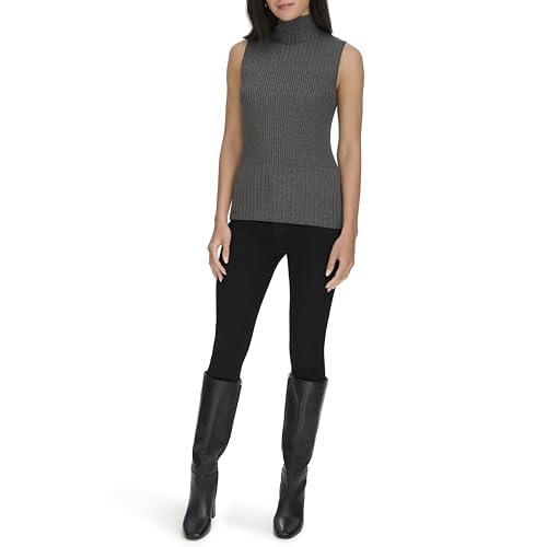 Calvin Klein Women's Mock Neck Sleeveless Sweater