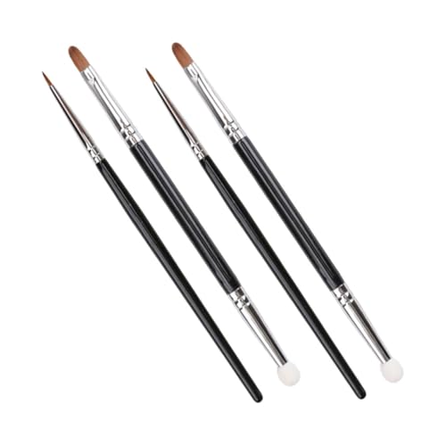 Vaguelly Pinceles De Doble Cabeza Para Maquillaje Profesional Cepillos De Sombra De Ojos y Herramientas De Maquillaje Creativo Perfectos Para Viajes y Detalles