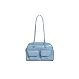 sac bowling cuir femme marron Il a une grande capacité et peut facilement accueillir des objets personnels.