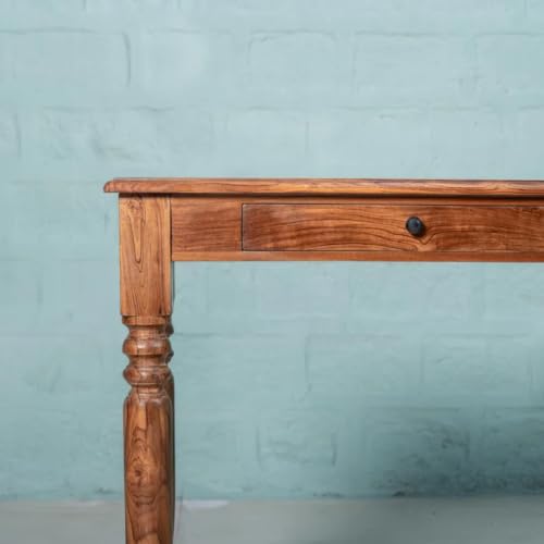 Image of Wooden Console Table for Living Room | Entryway Sofa console Table for Home & Office | Side Entrance console Table with storage drawers | Narrow Wooden Entryway Accent Table | Hallway, Foyer, Entrance