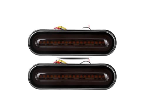Feu arrière LED puissant 3 en 1 avec clignotants moto 12V 24V