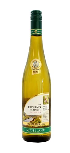 Moselland Riesling Kabinett Weißwein halbtrocken, 6er Pack (6 x 0.75 l) Cover