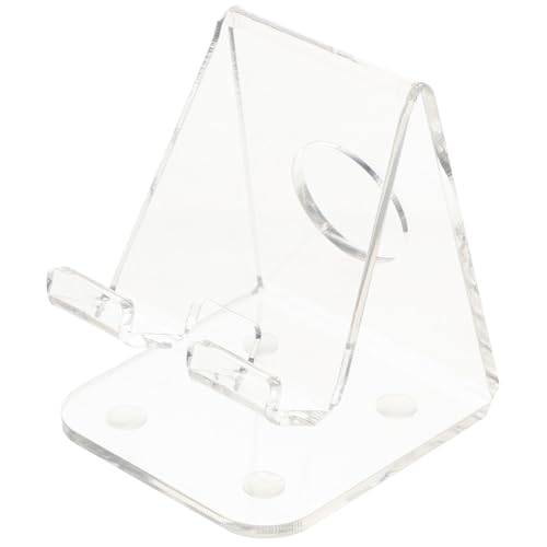 UKCOCO Support Téléphone Portable Acrylique Transparent Rack de Rangement Compact et Solide pour Affichage Mobile Magasin et Bureau