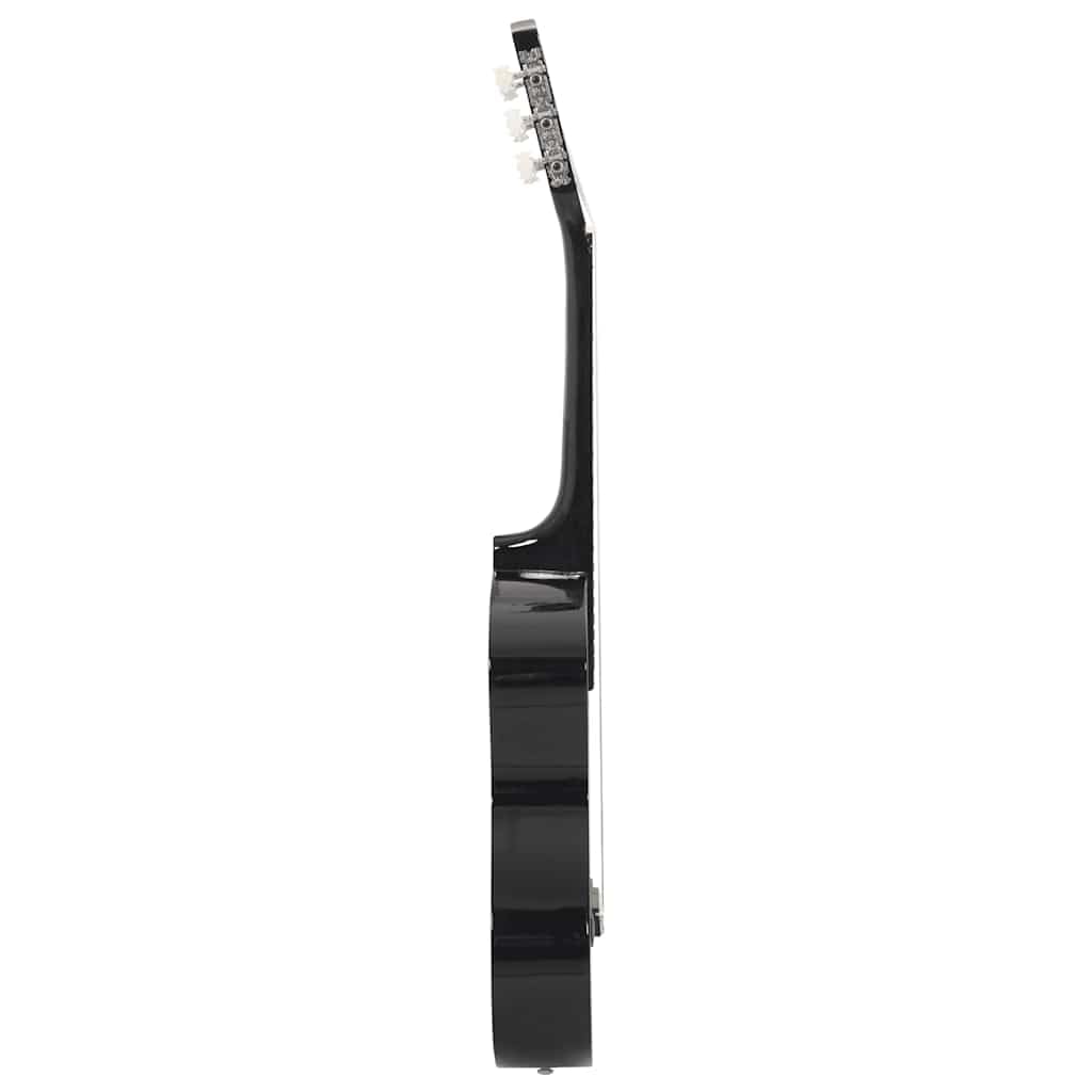 vidaXL Set Chitarra Classica per Principianti 8 pz Strumenti Musicali Chitarra Acustica Giochi Musicali Prodotti per Fare Musica Nera 1/2 34"