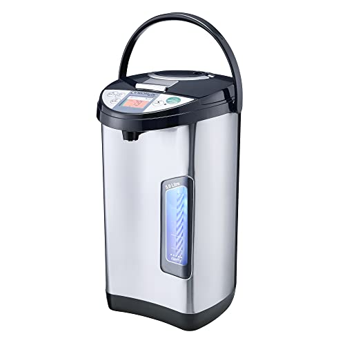 Perma Therm Instant Hot Water Dispenser: Fast Rapid Boil - 5 Litre Capacity 20 Cup Electric Instant Kettle. Perfect for Home or Office