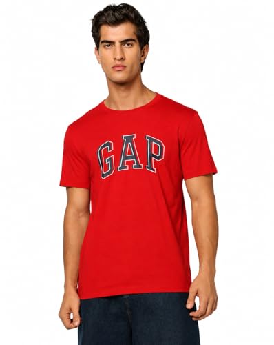 Image of Gap Men Graphic Printed Slim Fit Crew Neck Short Sleeves T-Shirt