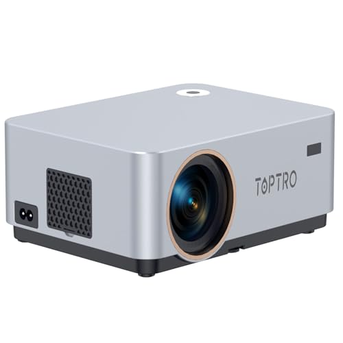 Image of TOPTRO Ultrapix Smart Projector 4K Ultra HD Support, Electronic Focus, Native 1080P Ultra Bright 12600 Lumens (Best in Segment) Android 11, 2GB 16GB 5G Wi-Fi, Bt 5, Builtin Apps