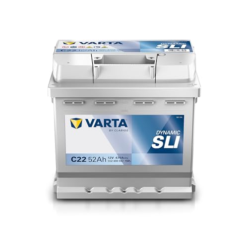 VARTA Batterie 52, Ah 470, A/EN 552400047K262 L 207mm B 175mm H 190mm Compatible avec VW Golf V 3/5 portes 1K1 Golf VI 3/5 portes 5K1 Polo V 3/5 portes 6R1,...