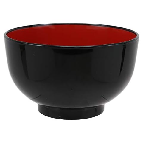 Ebros Gift Traditional Japanese Plastic Lacquer Bowl Cover