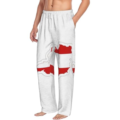 Pantalon de pyjama imprimé carte drapeau autrichien grande taille - 2