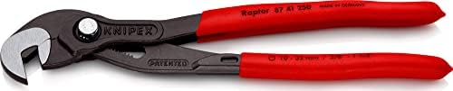 Knipex Multiple Slip Joint Spanner grey atramentized, with non-slip plastic coating 250 mm (self-service card/blister) 87 41 250 SB