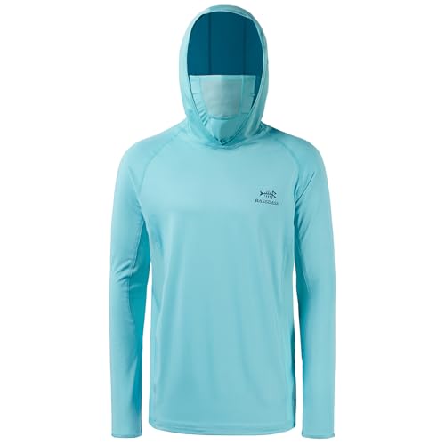 Image of BASSDASH UPF 50+ Men's Long Sleeve Fishing Shirt with Mask UV Neck Gaiter Hoodie