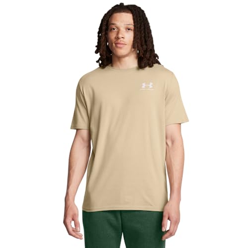 Under Armour 1326799-300 Men'S Sportstyle Left Chest Short-Sleeve T-Shirt , (300) City Khaki / / White cover