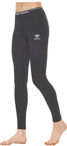 Womens-Merino-Wool-Base-Layer-John-Set-Crewneck-Top-and-Bottom-Thermal-Underwear