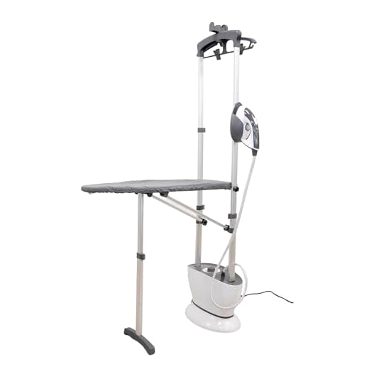 JOCCA - Centro de planchado vertical, horizontal/ Cepillo de vapor 2400W, 4 bares de presión vapor, depósito 1Litro, elimina arrugas, olores, desinfecta, complemento para la ropa delicada