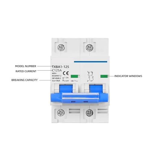 Disyuntor C tipo DZ47 2P para proteger los electrodomésticos del hogar 2