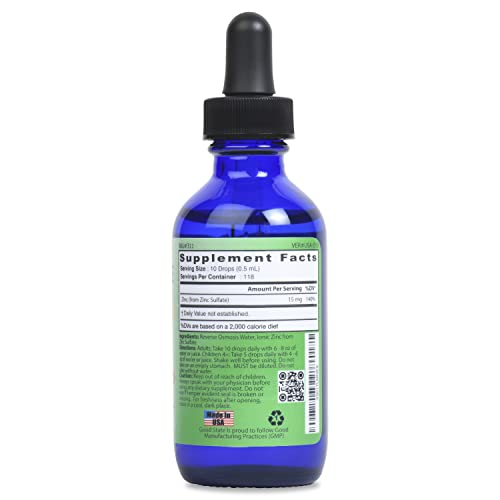 Good State Natural Ionic Zinc | Liquid Concentrate | Nano Sized Mineral Technology | Professional Grade Dietary Supplement | 1.6 Fl Oz Glass Bottle (50 Ml) #TOP1
